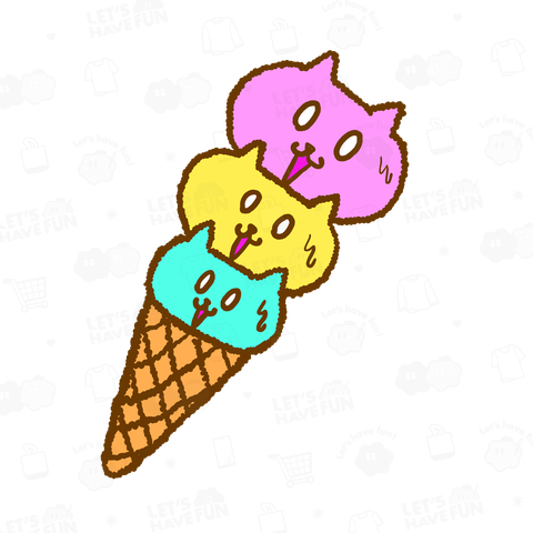 ネコとアイスクリーム