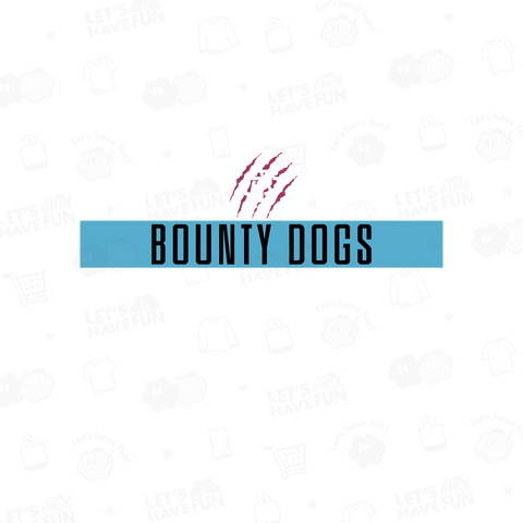 Bounty Dogs team tee(turquoise/winered)