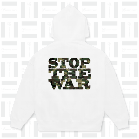 STOP THE WAR No.02 ビッグシルエットパーカー(起毛) (10オンス)