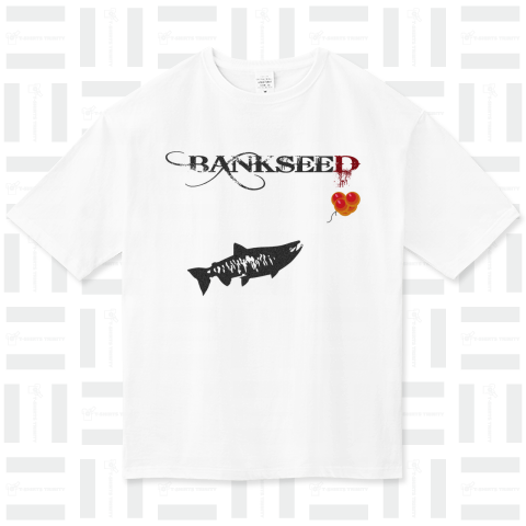 BANKSEED 鮭 ビッグシルエットTシャツ(5.6オンス)