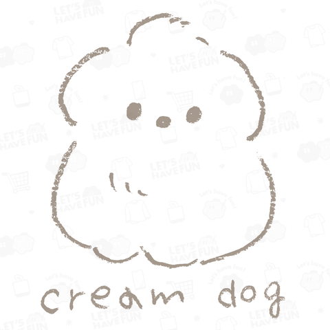 cream dog