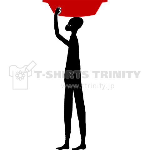 赤い洗面器の男[Type-A](黒/両面)