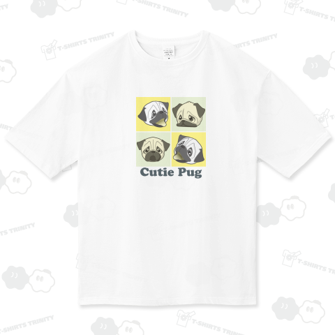 Cutie Pug2022(Y&G) ビッグシルエットTシャツ(5.6オンス)