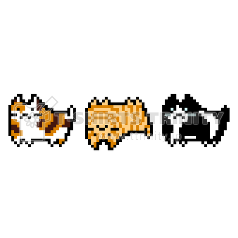 おさんぽ猫【ドット絵】