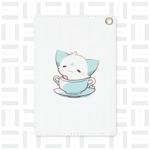 ひとやすみの水色猫【文字ナシ】