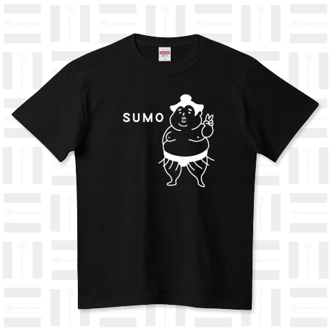 SUMO(白線) ハイクオリティーTシャツ(5.6オンス)