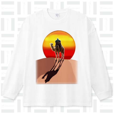 camel rider _ red sun