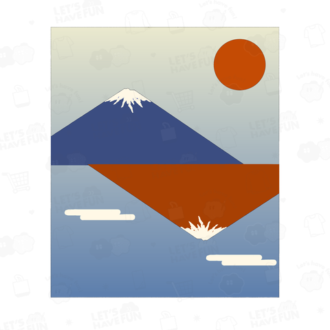 富士山 日本画風