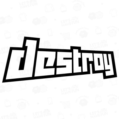 destroyロゴホワイト