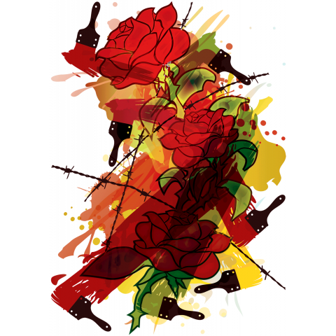 Colored_Rose