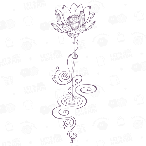 LOTUS - gray purple