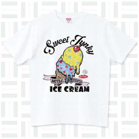 Ice Cream ハイグレードTシャツ(6.2オンス)