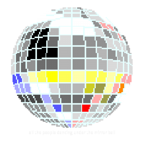 8-bit mirror ball