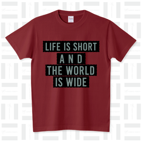 LIFE IS SHORT スタンダードTシャツ(5.6オンス)