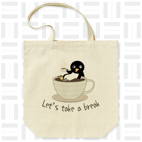 コーヒーで一息ペンギン