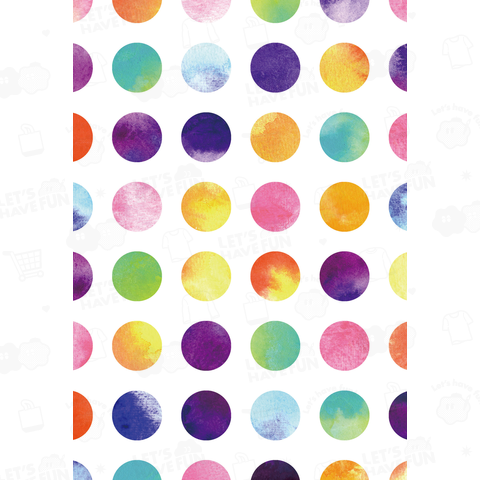 Watercolor polka dots