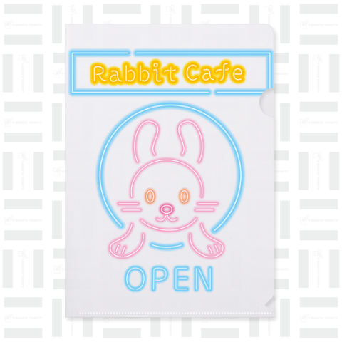 RabbitCafe・ネオンサイン