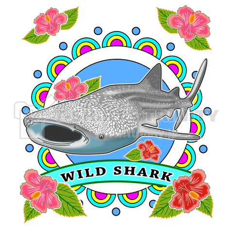 WILD SHARK ジンベエザメ(バックプリント)