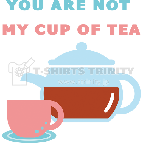 you are not my cup of tea