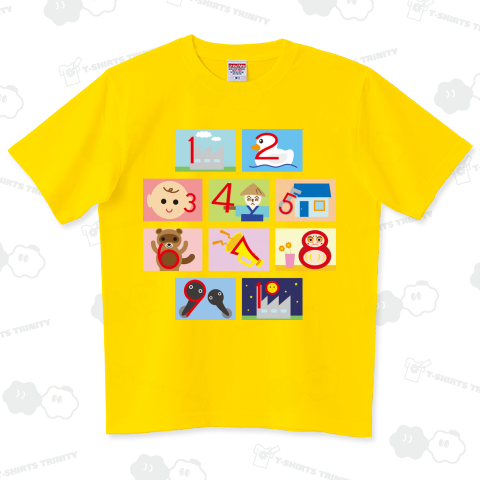 ✨クリアランス通販✨ BeBe プリントデザインロンT カットソー Yellow