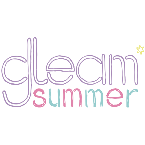 Gleam Summer パステルロゴ デザインtシャツ通販 Tシャツトリニティ