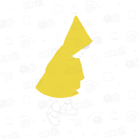 レインコートをきるおかっぱ