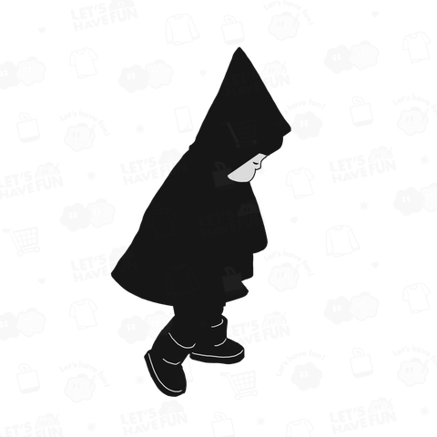 レインコートをきるおかっぱ