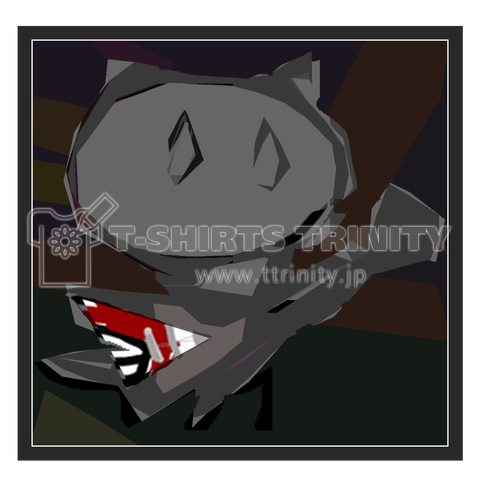 ねむねこギターフライングV裏闇ロゴ入