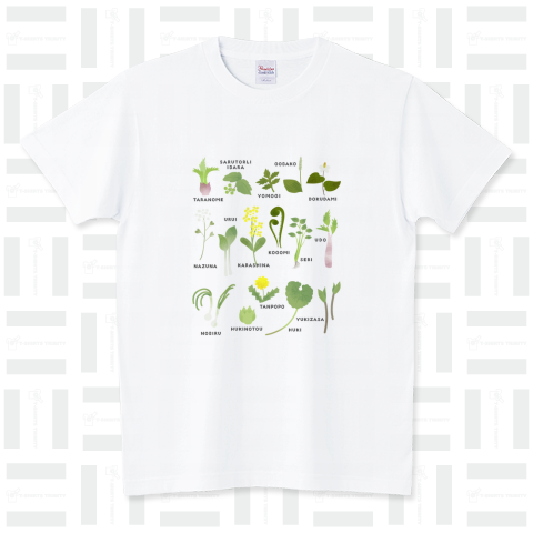 山菜採り スタンダードTシャツ(5.6オンス)