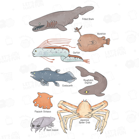 深海生物たち☆彡カラーバージョン