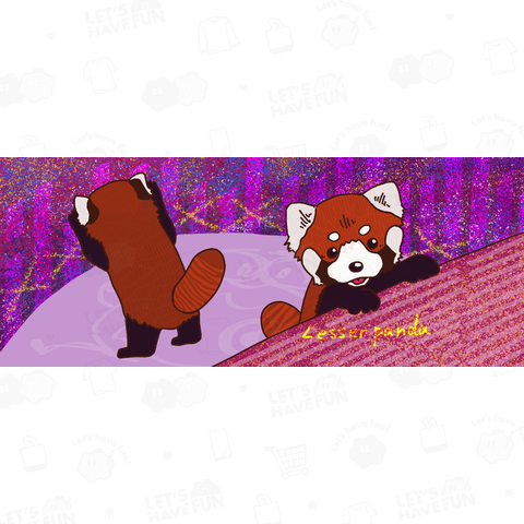 2匹のレッサーパンダ