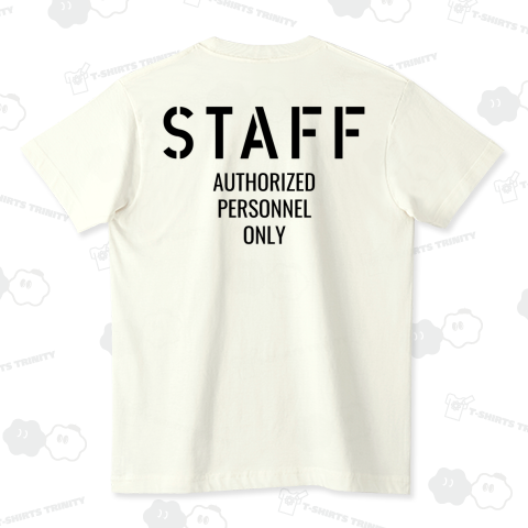 STAFF_001_BK オーガニックコットンTシャツ(5.3オンス)