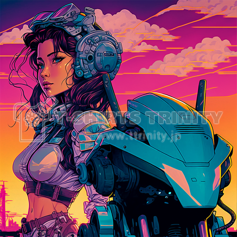 A Bike-Riding Cyborg Beauty