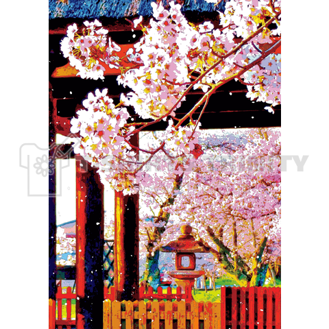 神社の桜【作品No.467】