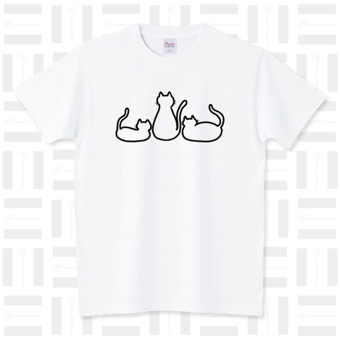 猫の集会 スタンダードTシャツ(5.6オンス)
