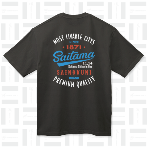 [★バック] Saitama -Vintage- (濃色Tシャツ専用)