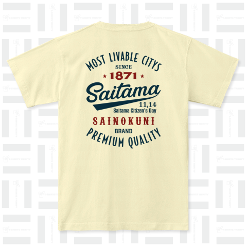 [★バック] Saitama -Vintage- (淡色Tシャツ専用)