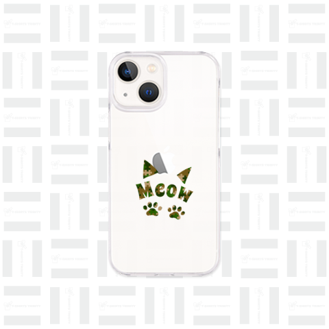【Meow】迷彩&ジグソーパズル/グリーン