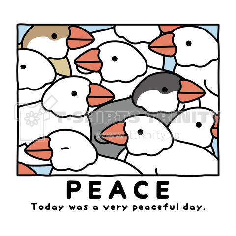 PEACE文鳥