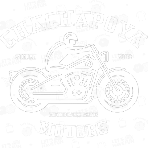 CHACHAPOYA MOTORSロゴ白