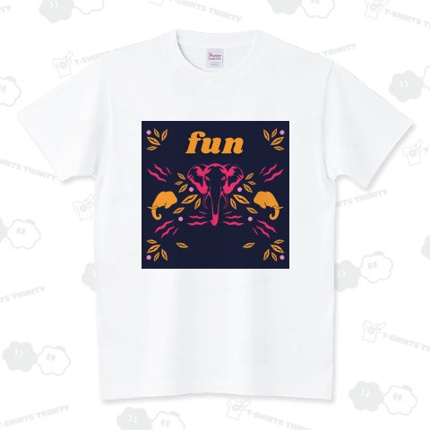 エスニックエレファント fun スタンダードTシャツ(5.6オンス)