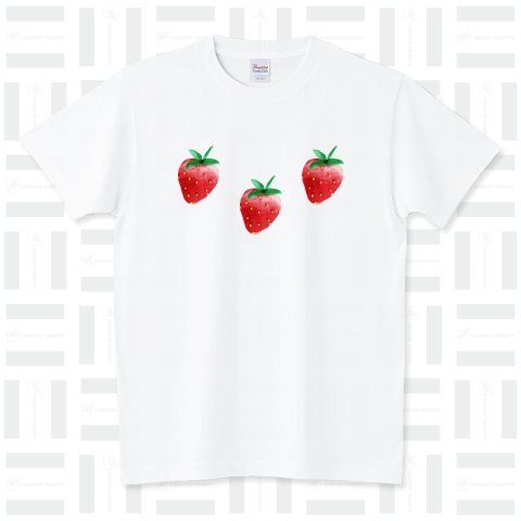 いちごいちごstrawberry(カスタマイズ可能) スタンダードTシャツ(5.6オンス)