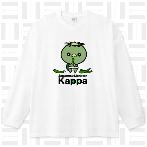 Japanese Monster Kappa カッパくん ビッグシルエットロングTシャツ(5.6オンス)