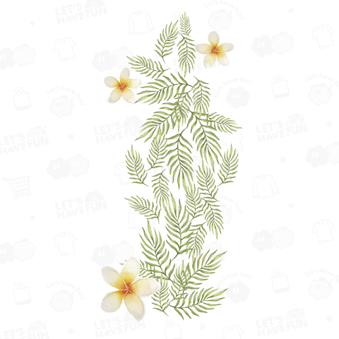 ケンチャヤシ プルメリア リーフ&フラワー Leaf&Flower
