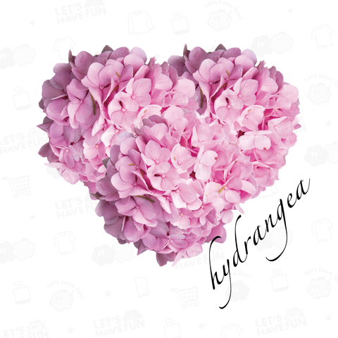 紫陽花 ハート ピンク hydrangea Heart pink
