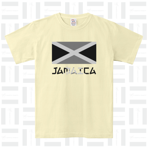 日本人にだけ読めないジャマイカ国旗(モノクロ)