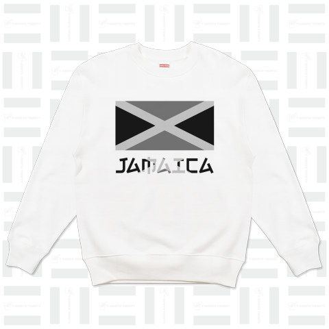 日本人にだけ読めないジャマイカ国旗(モノクロ)