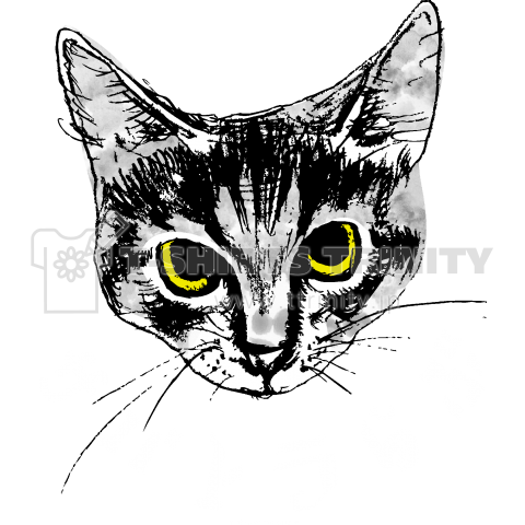 サバトラらぶ(white print)