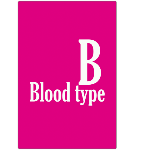 Blood type 血液型