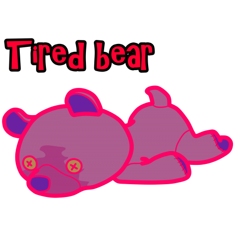 Tired bear